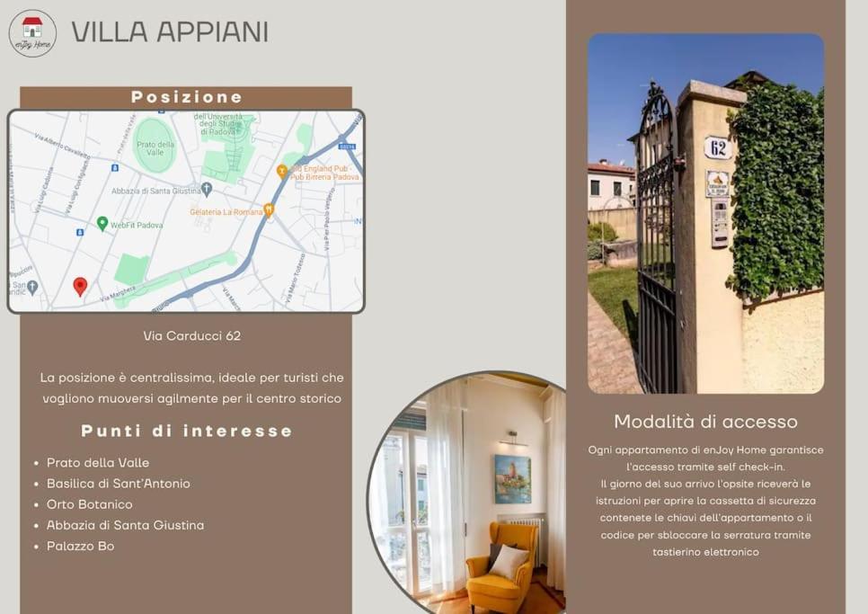 Enjoy Home - Villa Appiani, Prato Della Valle Padova Esterno foto